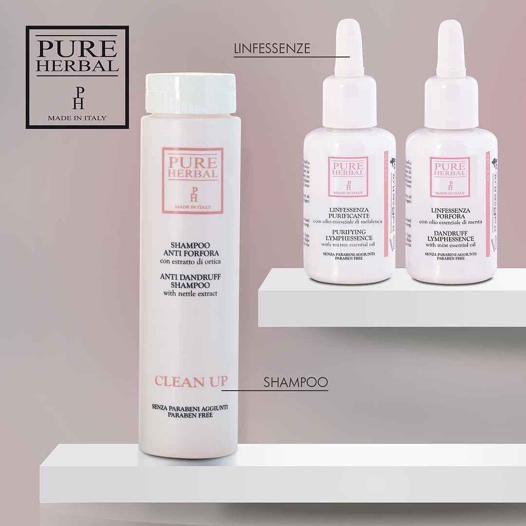FORFORA e Soluzioni Naturali: Scopri i Prodotti CLEAN UP di Pure Herbal per una Cute Sana