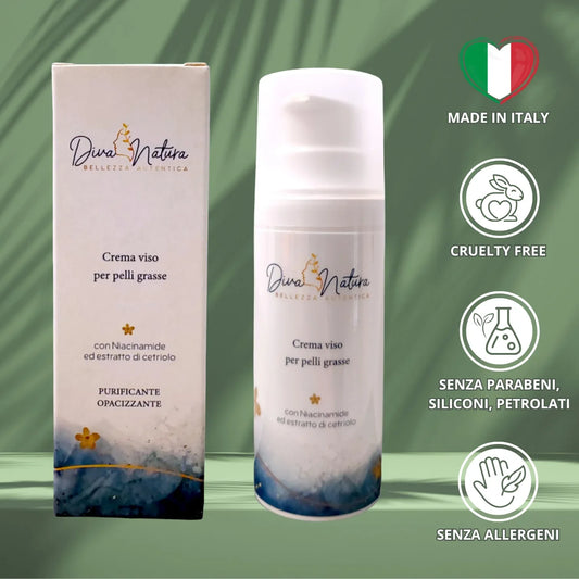 CREMA VISO PURIFICANTE OPACIZZANTE PELLI GRASSE E IMPURE