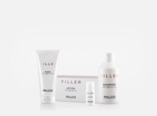Kit Palco Filler Mantenimento Riempitivo E Sigillante Capelli Danneggiati Shampoo + Maschera + Lotion